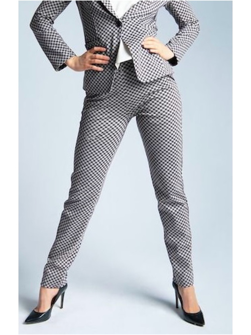 Betabrand | "catstooth" houndstooth print tall dress yoga pants
